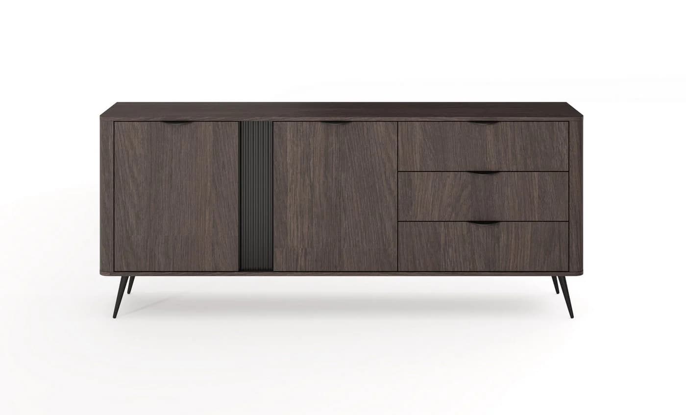 yourhouse24 Kommode Veris D Dunin Eiche/Schwarz - Bild 3