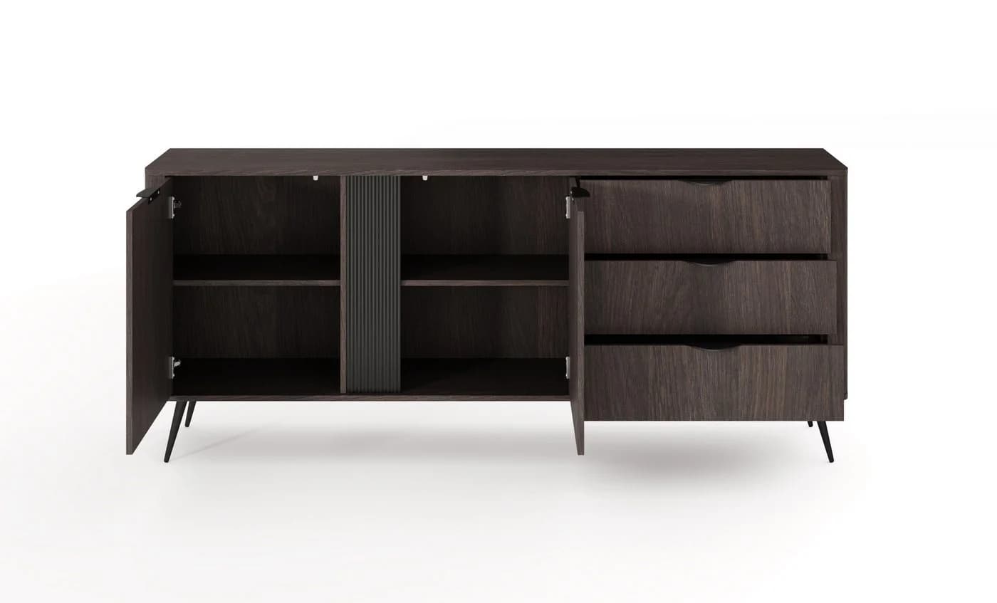 yourhouse24 Kommode Veris D Dunin Eiche/Schwarz - Bild 5