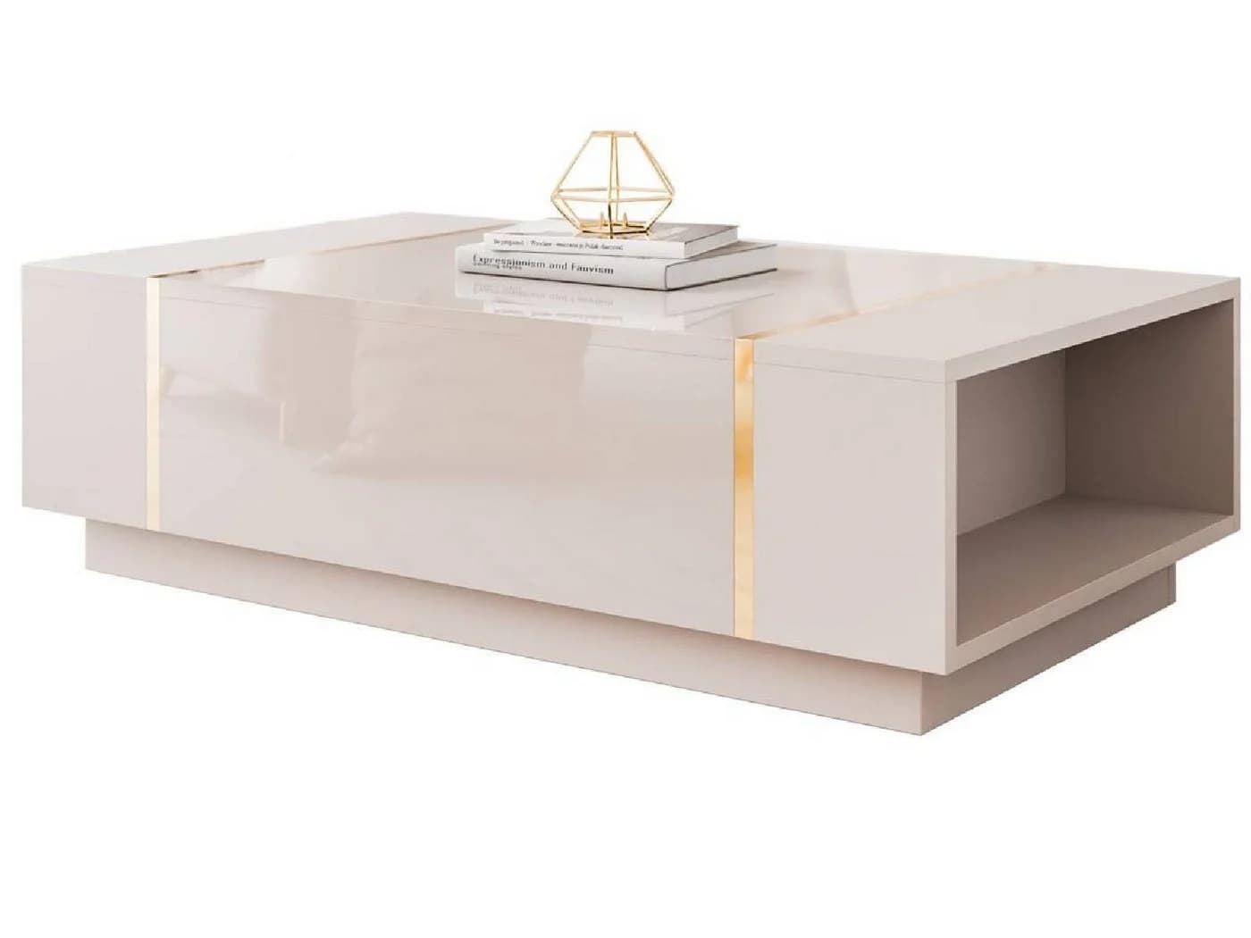 yourhouse24 Couchtisch ONYX Kaschmir Gold Metallbeine - Bild 2
