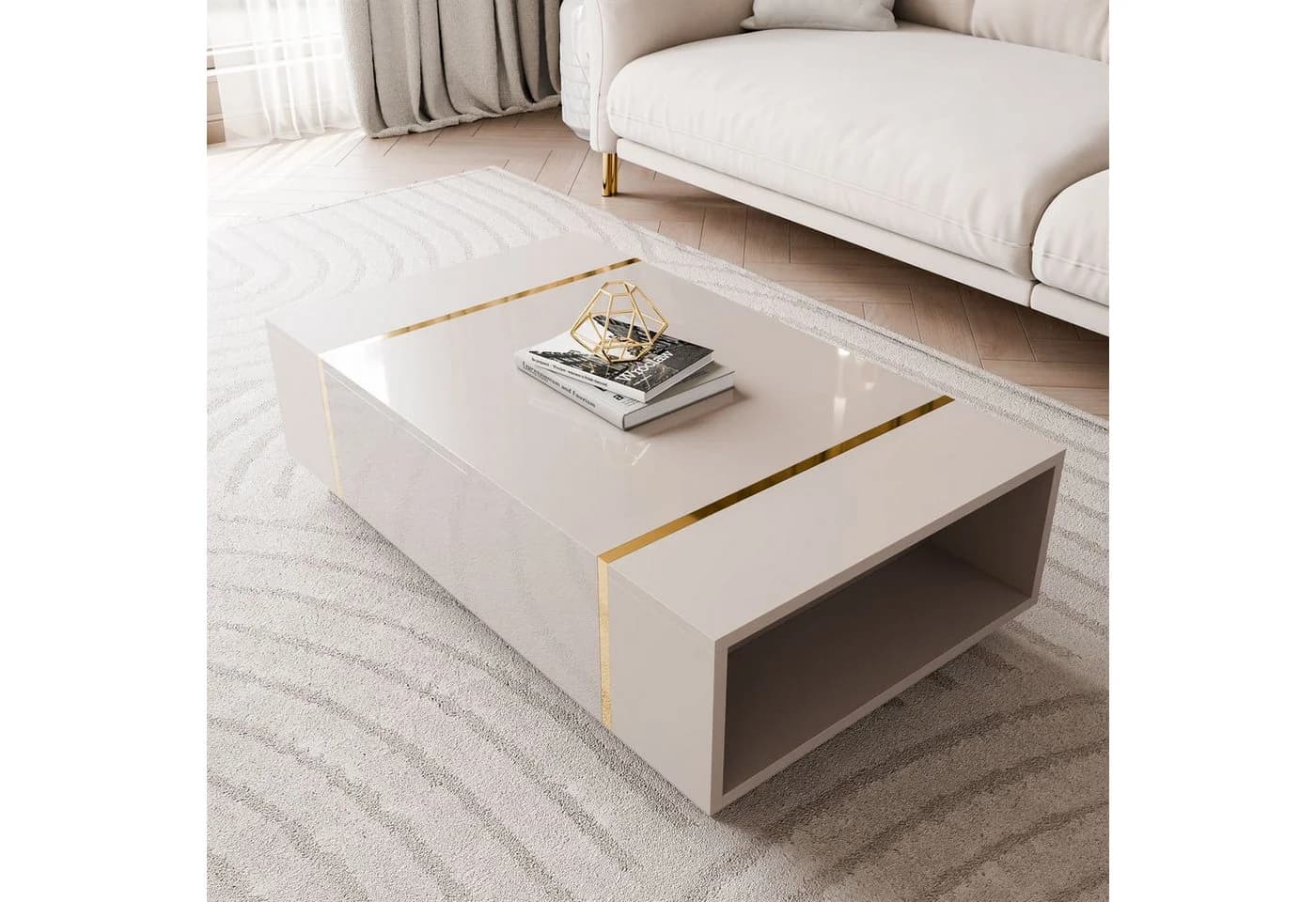 yourhouse24 Couchtisch ONYX Kaschmir Gold Metallbeine - Bild 4