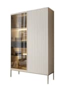 yourhouse24 Vitrine SANTIA 104 cm Japandi-Vitrine mit LED & Glas Bild 2