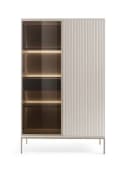 yourhouse24 Vitrine SANTIA 104 cm Japandi-Vitrine mit LED & Glas Bild 4