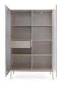 yourhouse24 Vitrine SANTIA 104 cm Japandi-Vitrine mit LED & Glas Bild 5