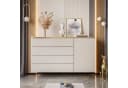 yourhouse24 Kommode AURORA 4S1D Kaschmir/Gold mit Schubladen & Tür Bild 3