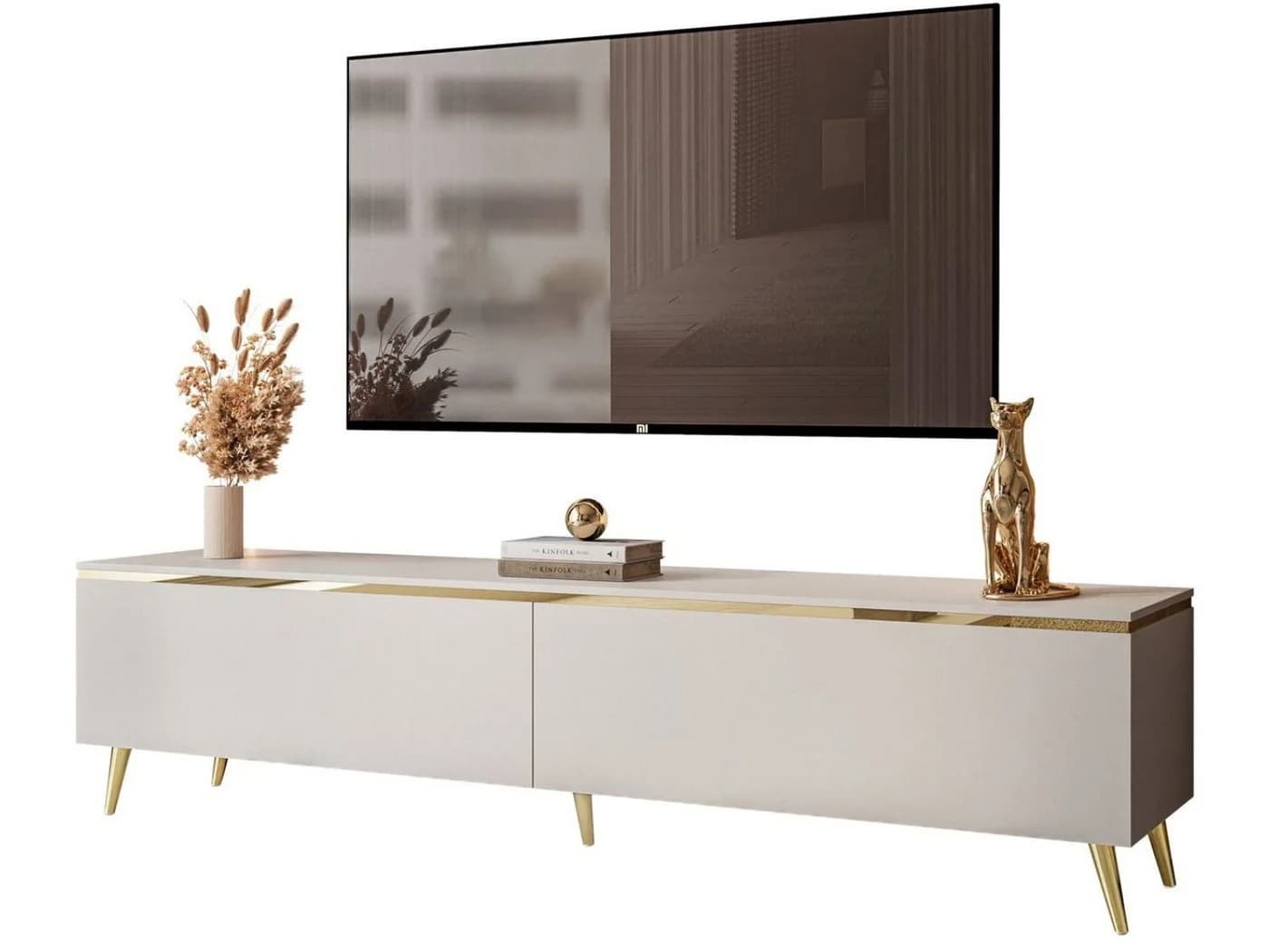 yourhouse24 Lowboard AURORA Kaschmir Hängende TV-Schrank oder auf Beinen 180 cm - Bild 2