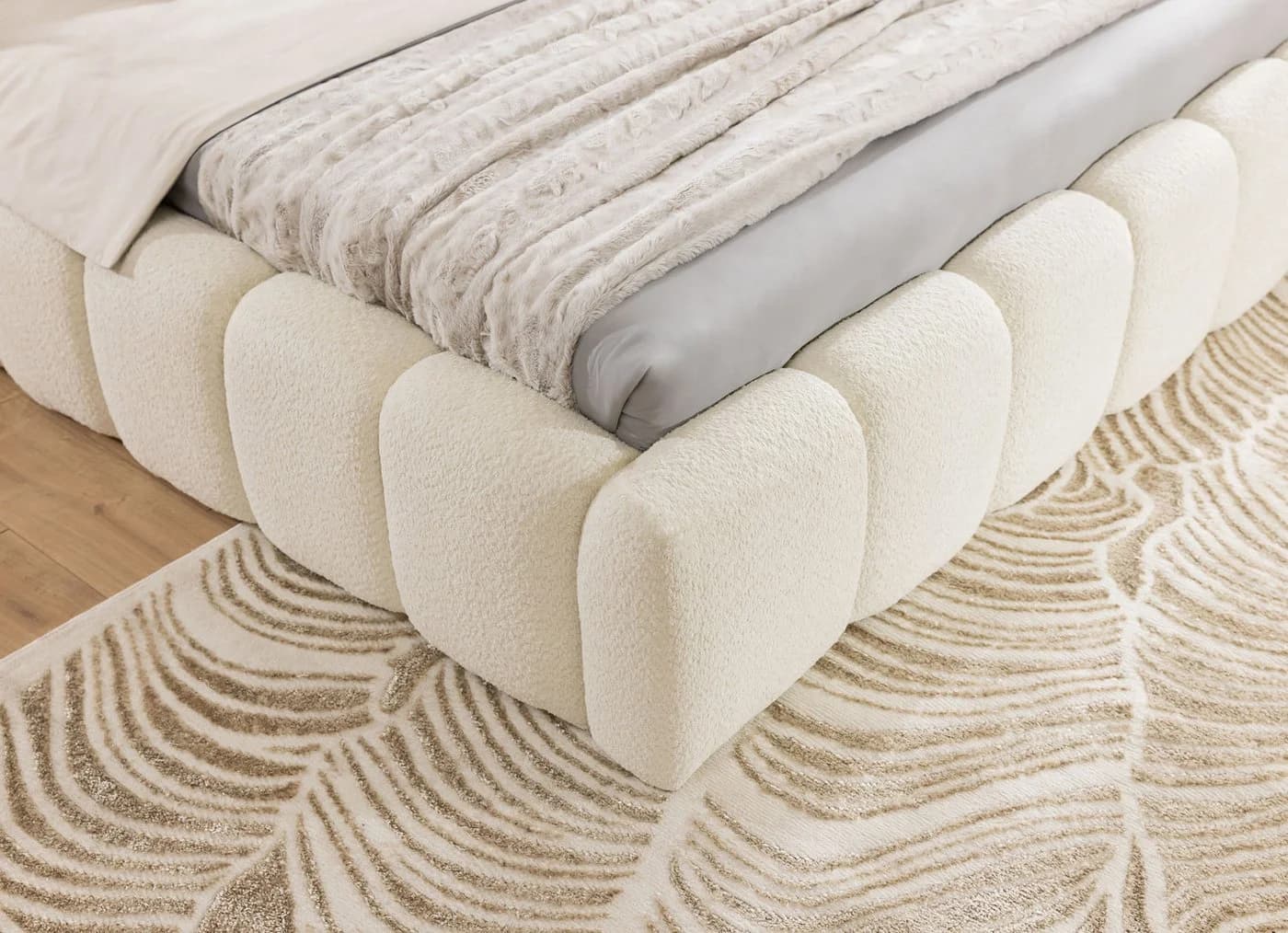 yourhouse24 Polsterbett Micandi Bouclé mit Bettkasten - Bild 5