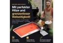 NTG Plancha Grillplatte Edelstahl 40x30cm mit Spachtel Bild 1