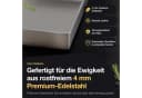 NTG Plancha Grillplatte Edelstahl 40x30cm mit Spachtel Bild 5