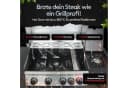 Flammenwerk Gasgrill 4+1 Brenner 17kW Edelstahl Schwarz/Silber Bild 1