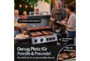Flammenwerk Gasgrill 4+1 Brenner 17kW Edelstahl Schwarz/Silber Bild 3