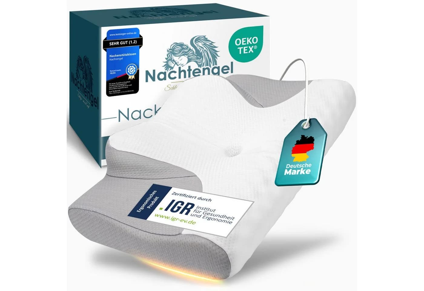 Nachtengel Nackenstützkissen Orthopädisch Ergonomisches Memory Foam - Bild 2