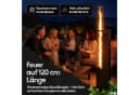 Flammenwerk Pelletfackel FWFR.2800 Grau mit 120 cm Glasrohr Bild 1