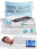 Nachtengel Daunenbettdecke Ganzjahresdecke 100% Baumwolle Weiß Bild 2
