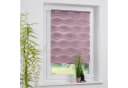 HOMBERA Doppelrollo Wellendesign Rosa Klemmfix Bild 3