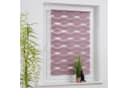 HOMBERA Doppelrollo Wellendesign Rosa Klemmfix Bild 4