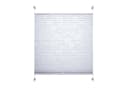 HOMBERA Plissee Blumen-Motiv Klemmfix ohne Bohren halbtransparent Bild 2