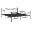 furnicato Metallbettgestell Schwarz 160x200 cm Bild 2