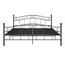 furnicato Metallbettgestell Schwarz 160x200 cm Bild 3