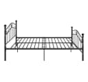 furnicato Metallbettgestell Schwarz 160x200 cm Bild 4