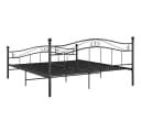furnicato Metallbettgestell Schwarz 160x200 cm Bild 5