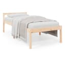 furnicato Seniorenbett Massivholz Kiefer 90x200 cm mit Stauraum Bild 1