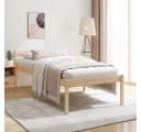 furnicato Seniorenbett Massivholz Kiefer 90x200 cm mit Stauraum Bild 2