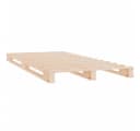 furnicato Palettenbett Massivholz Kiefer 75x190 cm Bild 4