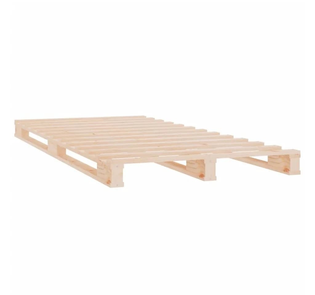 furnicato Palettenbett Massivholz Kiefer 75x190 cm - Bild 4