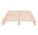 furnicato Palettenbett Massivholz Kiefer 75x190 cm Bild 5