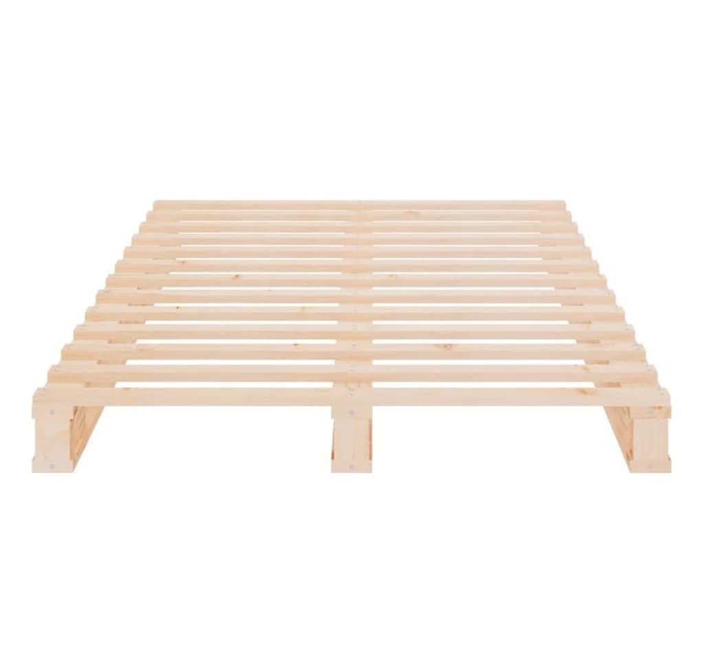 furnicato Palettenbett Massivholz Kiefer 75x190 cm - Bild 5