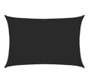 furnicato Sonnensegel HDPE Schwarz 2x3m UV-Schutz Bild 1
