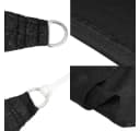 furnicato Sonnensegel HDPE Schwarz 2x3m UV-Schutz Bild 5