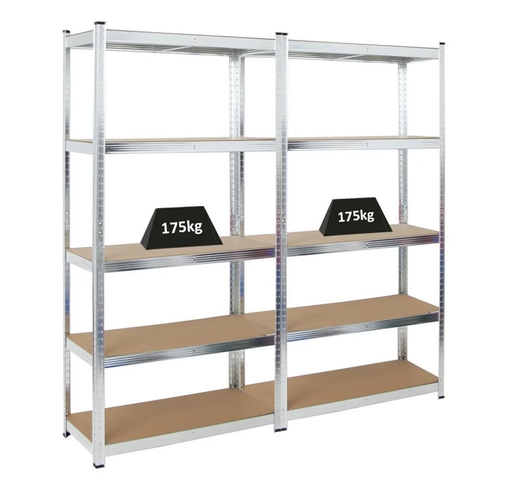 PROREGAL® Schwerlastregal MegaDeal 2x Kellerregal GORILLA 180x90x40cm