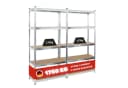 PROREGAL® Schwerlastregal MegaDeal 2x Kellerregal GORILLA 180x90x40cm Bild 2