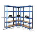 PROREGAL Eckregal MegaDeal 1x Eckregal + 2x Schwerlastregal Ragnar Blau Bild 1