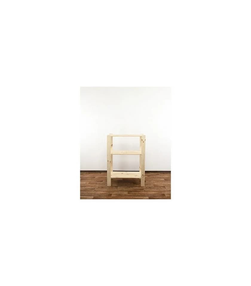PROREGAL® Schwerlastregal WOODLAND Kiefernholz 3 Böden Natur