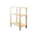 PROREGAL® Schwerlastregal WOODLAND Kiefernholz 3 Böden Natur Bild 2