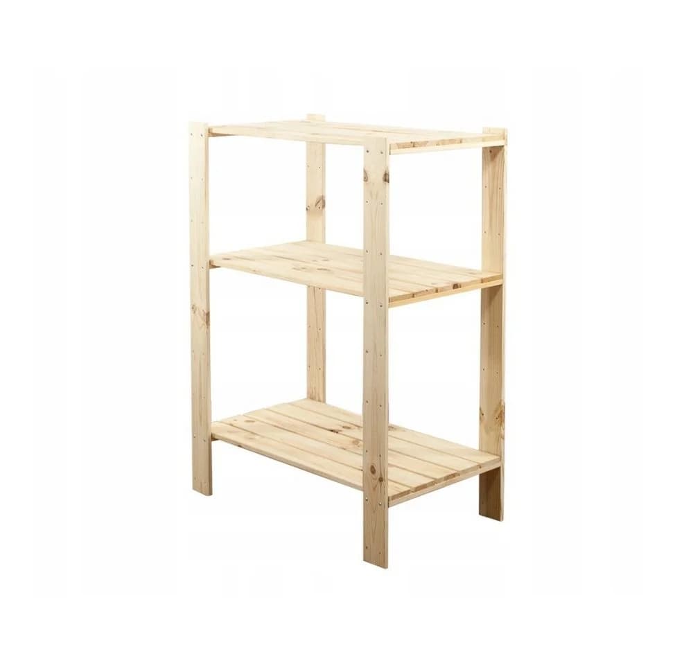 PROREGAL® Schwerlastregal WOODLAND Kiefernholz 3 Böden Natur - Bild 2
