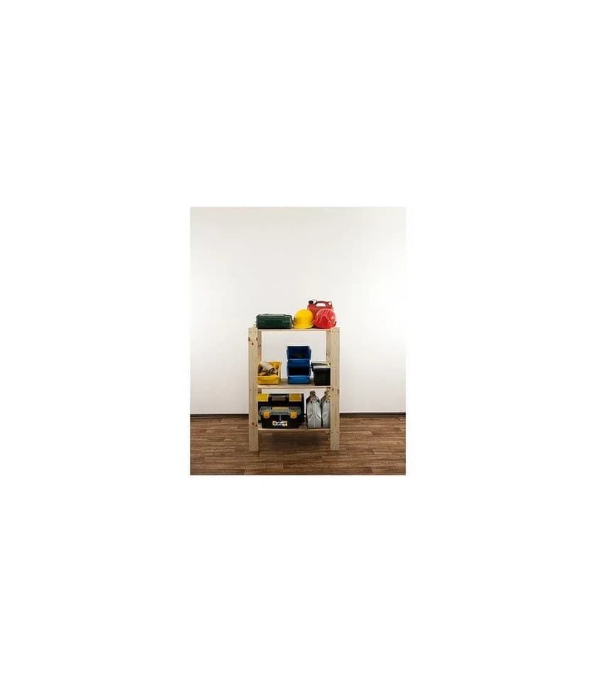 PROREGAL® Schwerlastregal WOODLAND Kiefernholz 3 Böden Natur - Bild 5