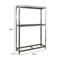 PROREGAL® Schwerlastregal Reifenregal Räderregal RAGNAR 180x120x40cm 8 Reifen + Ablage Bild 1