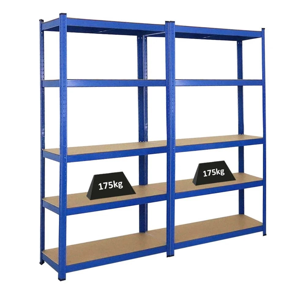 PROREGAL® Schwerlastregal MegaDeal 2x Kellerregal GORILLA 180x90x40cm Blau - Bild 2