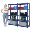 PROREGAL® Schwerlastregal MegaDeal 2x Kellerregal GORILLA 180x90x40cm Blau Bild 3