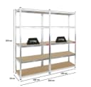 PROREGAL® Schwerlastregal MegaDeal 2x Kellerregal GORILLA 200x100x50cm Bild 1