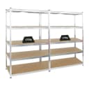 PROREGAL® Schwerlastregal GORILLA 2x Kellerregal Stahl verzinkt Bild 2