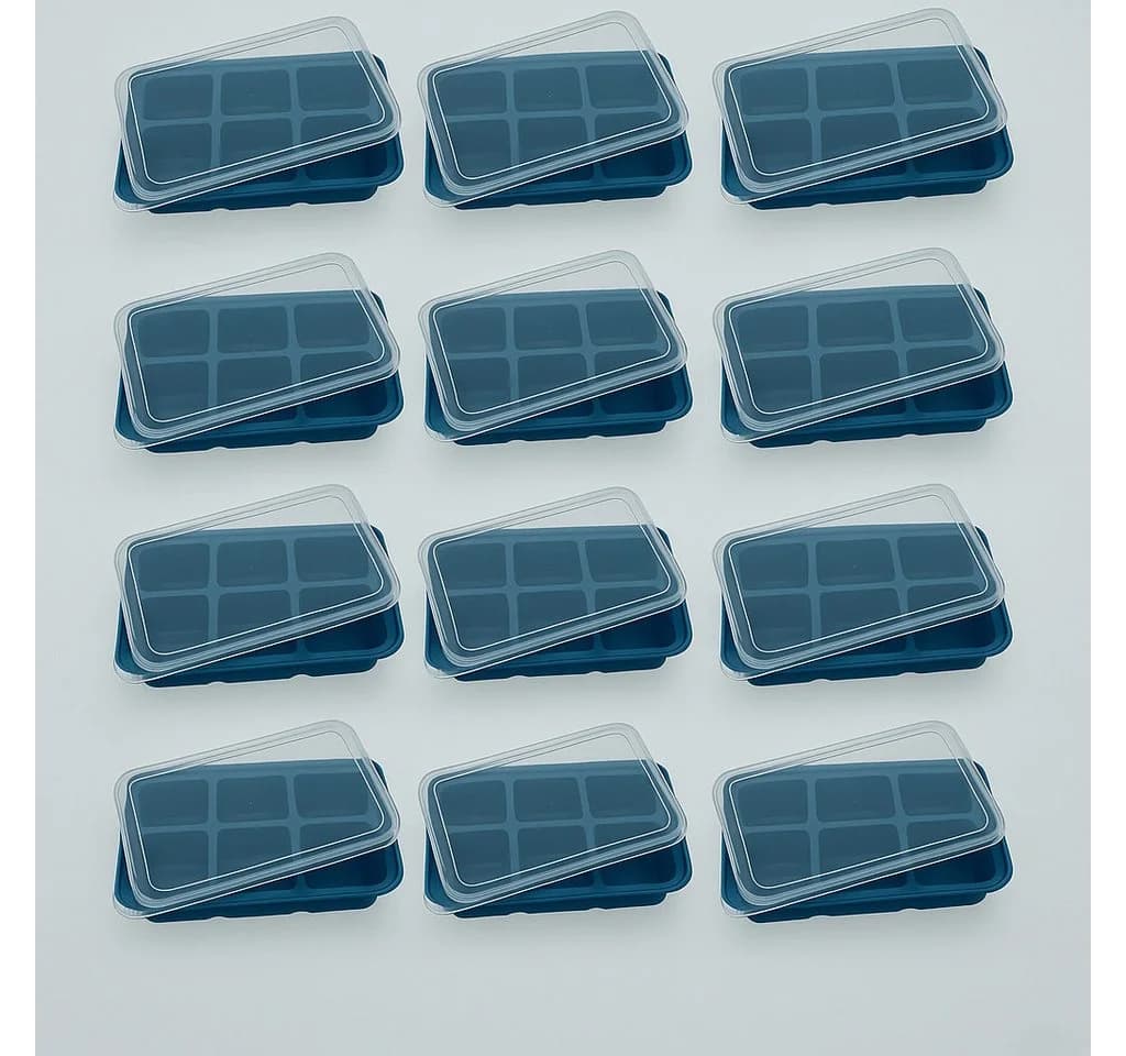 Hausleben Eiswürfelbehälter 12er Set Blau BPA-frei - Bild 2