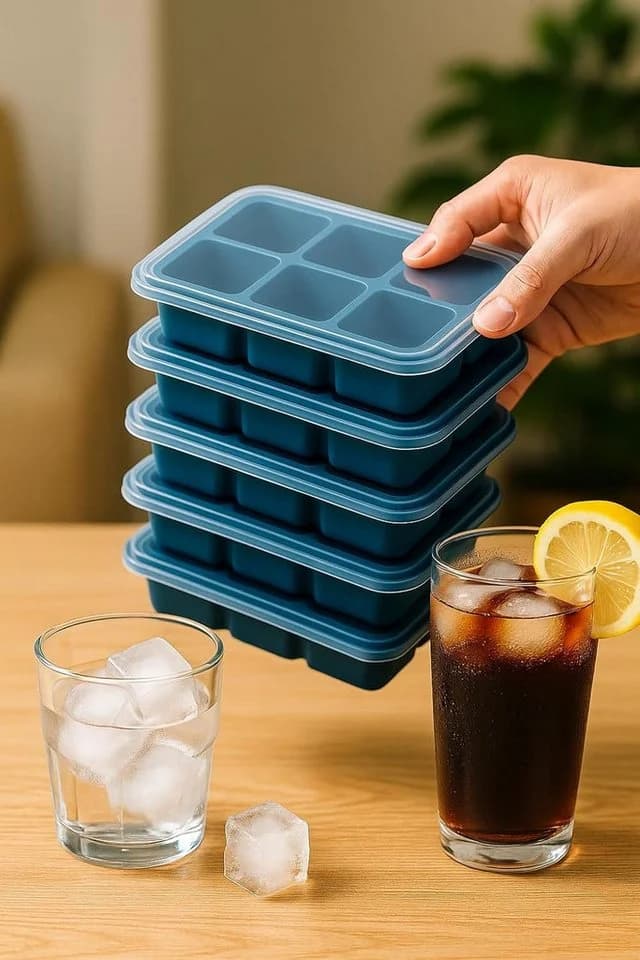 Hausleben Eiswürfelbehälter 12er Set Blau BPA-frei - Bild 4
