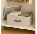 hausleben Organizer Leinen-Aufbewahrungsbox mit Griff Bild 3
