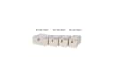 hausleben Aufbewahrungsbox 5er-Set Faltbar mit Griff Creme/Natur Bild 3
