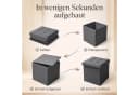 hausleben Sitzwürfel Grau mit Stauraum & Faltbar Bild 4