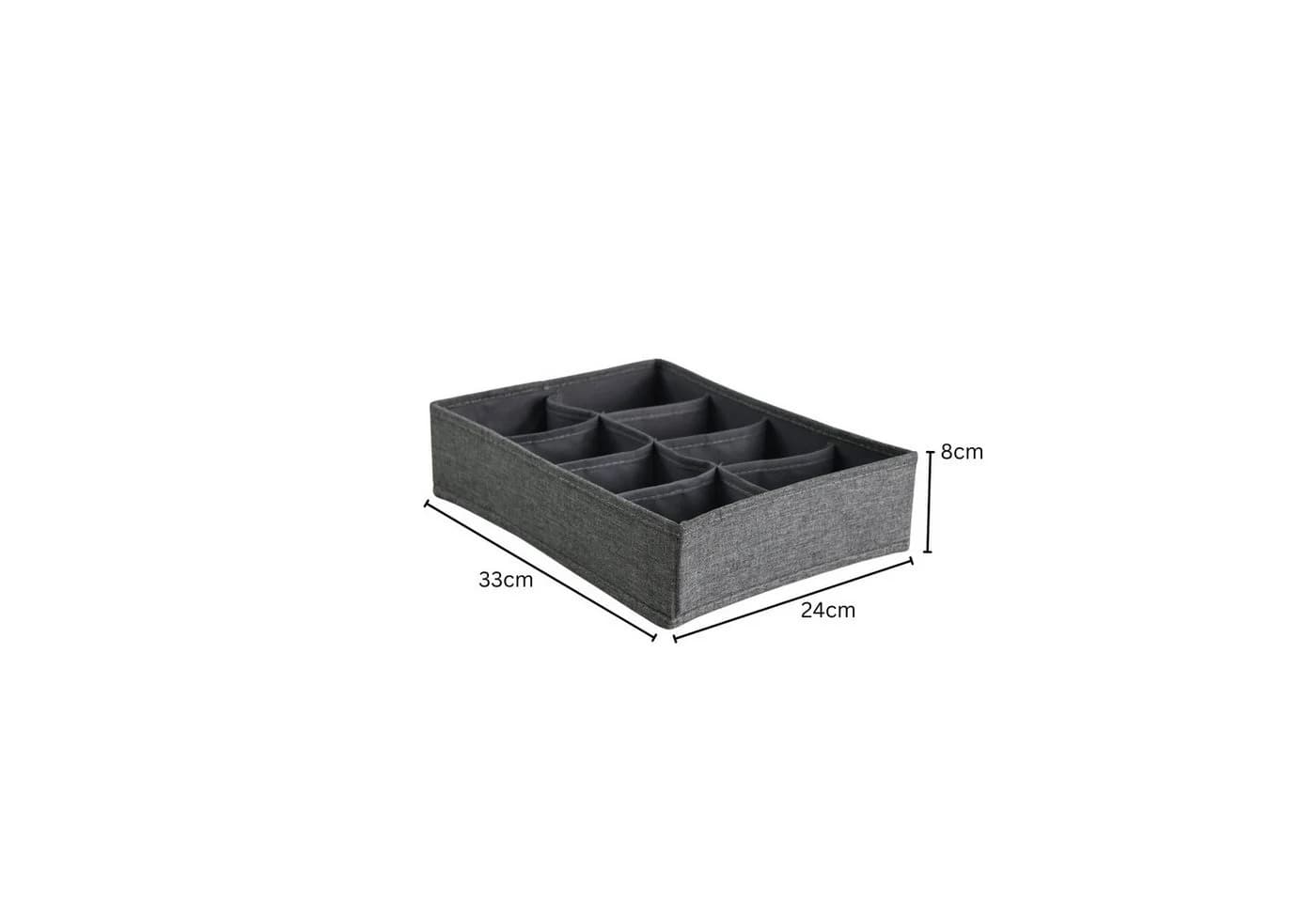 Hausleben Organizer Faltbox Grau 8 Fächer - Bild 3
